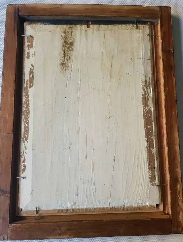 20th Century Framed Original Signed Oil Painting of a City Scene