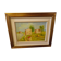Painting by Gian BERRA with autograph letter signed on the back, contemporary painter - Italy
