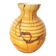 yellow and beige opaline vase from the 1950s