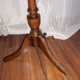 English coffee table, green leather