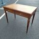 Old style flat desk louis xvi leather tray with 2 pulls