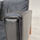 1960s, Danish 2-seater sofa in original condition, furniture leather, solid oak wood.