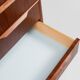 Midcentury Danish chest of 6 drawers in teak 1960s - long drawer handle with 2 handles