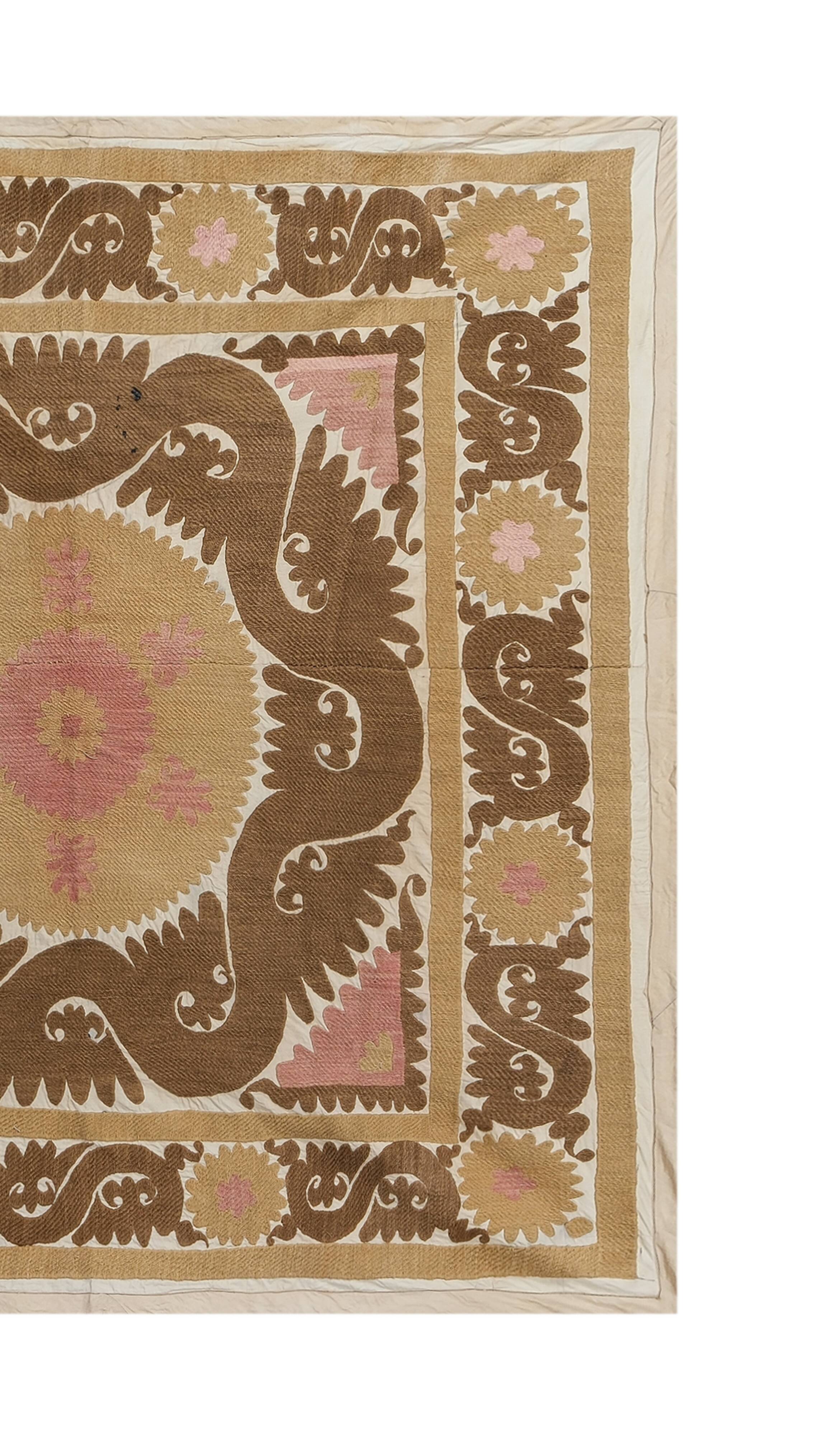 Tapis noué à la main, tapis turc vintage 140x140 cm
