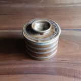 Berry stoneware butter dish