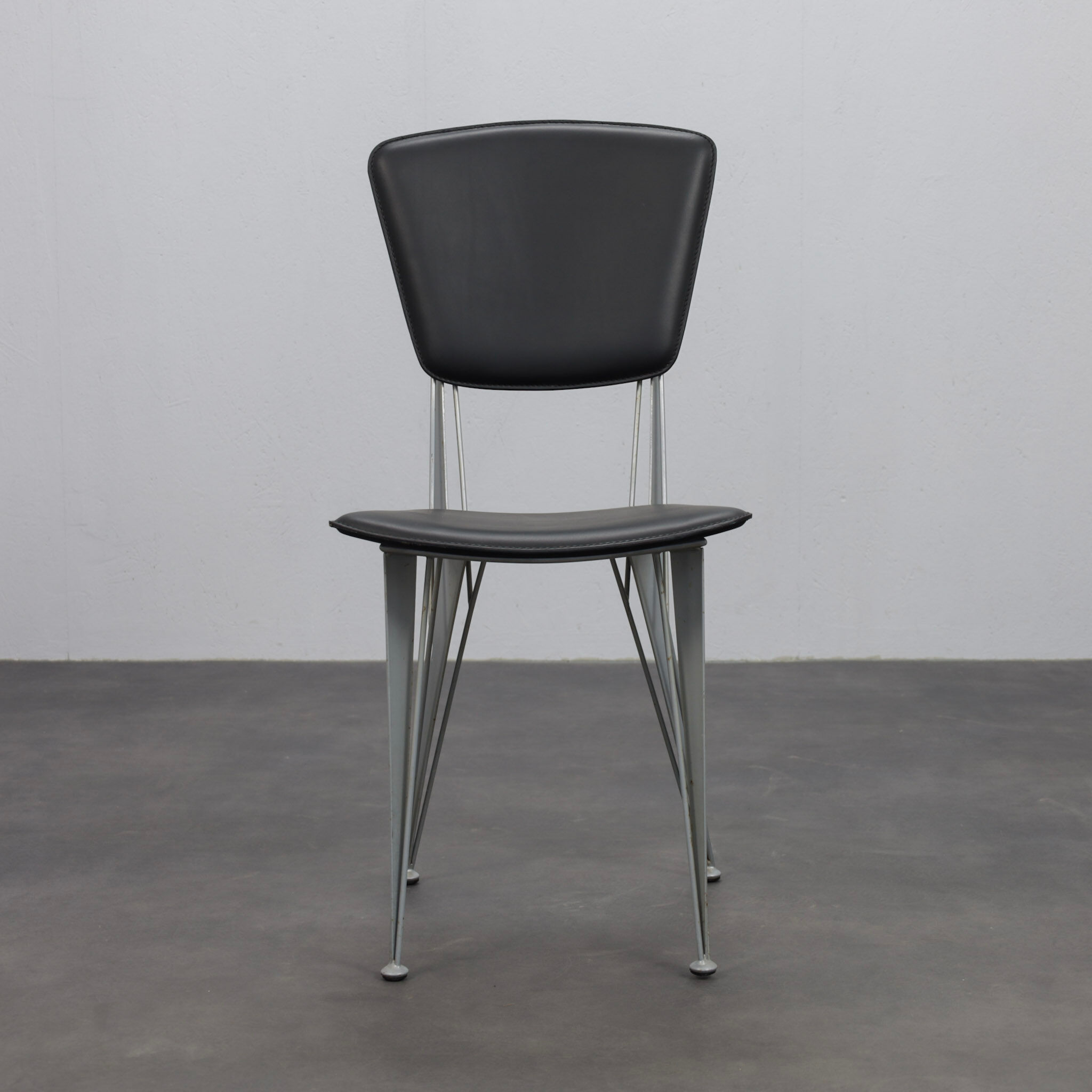 Set of 4 T38 dining chairs by Studio Archirivolto for Fasem, Italy, 1980s