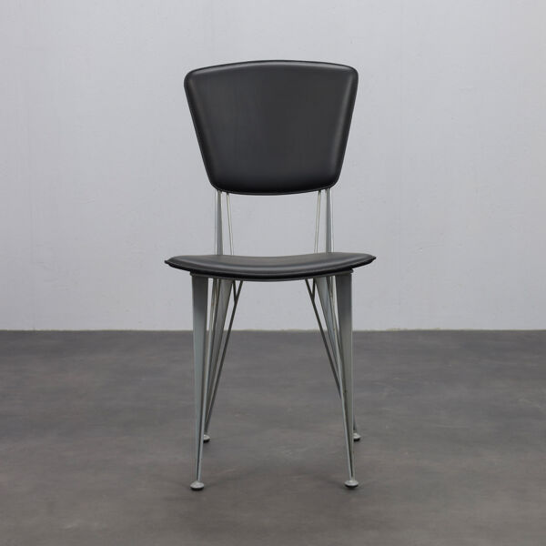 Ensemble de 4 chaises de salle à manger T38 par Studio Archirivolto pour Fasem, Italie, années 1980.
