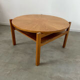 Old coffee table wood design 60s Italy vintage