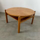 Ancienne table basse bois design années 60 Italy vintage