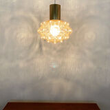 Bubble glass pendant lamp by Helena Tynell for Glashütte Limburg