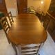 Table in solid cherry wood in Louis XV style.