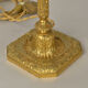 Golden bronze candle holder