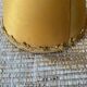 Pair of small old orange lampshades with trimmings