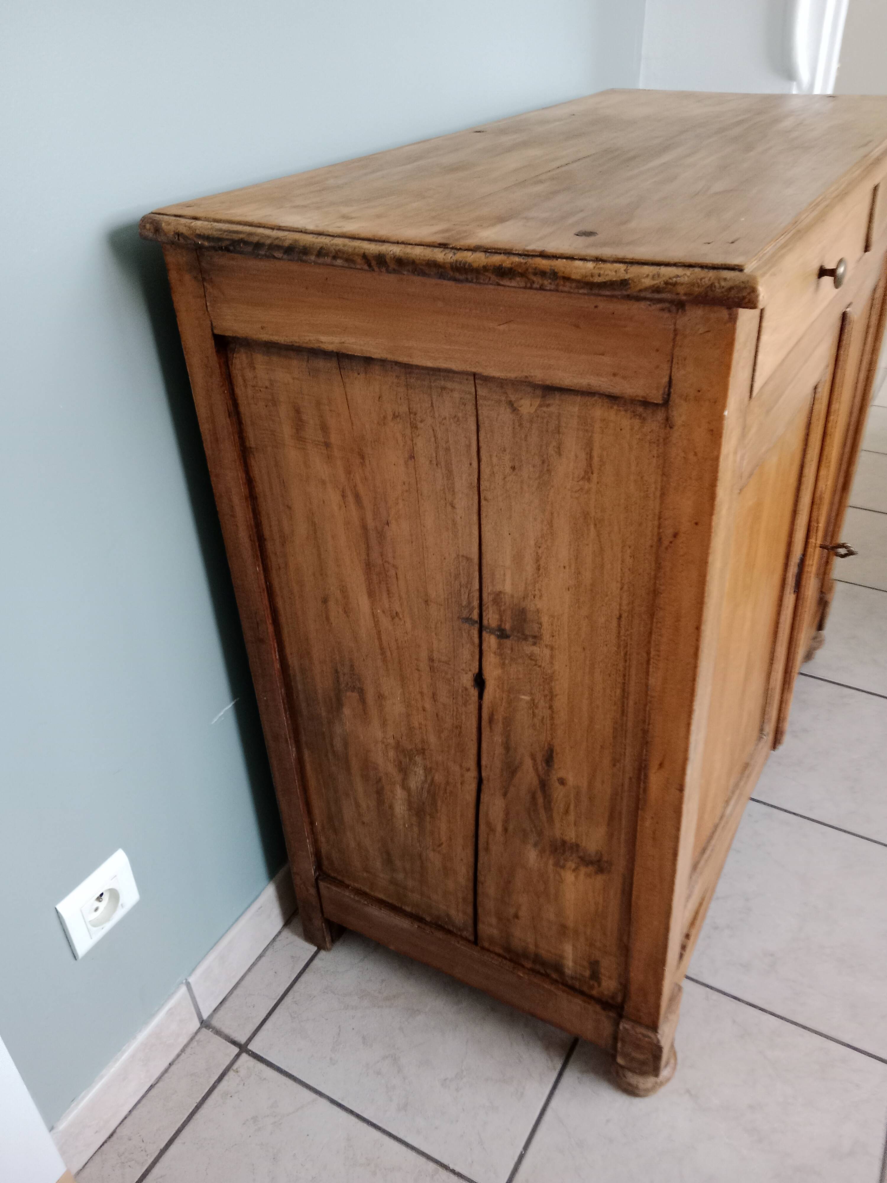 Buffet parisien commode campagne vintage bois
