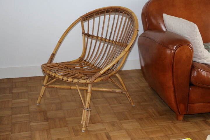 60s rattan chair