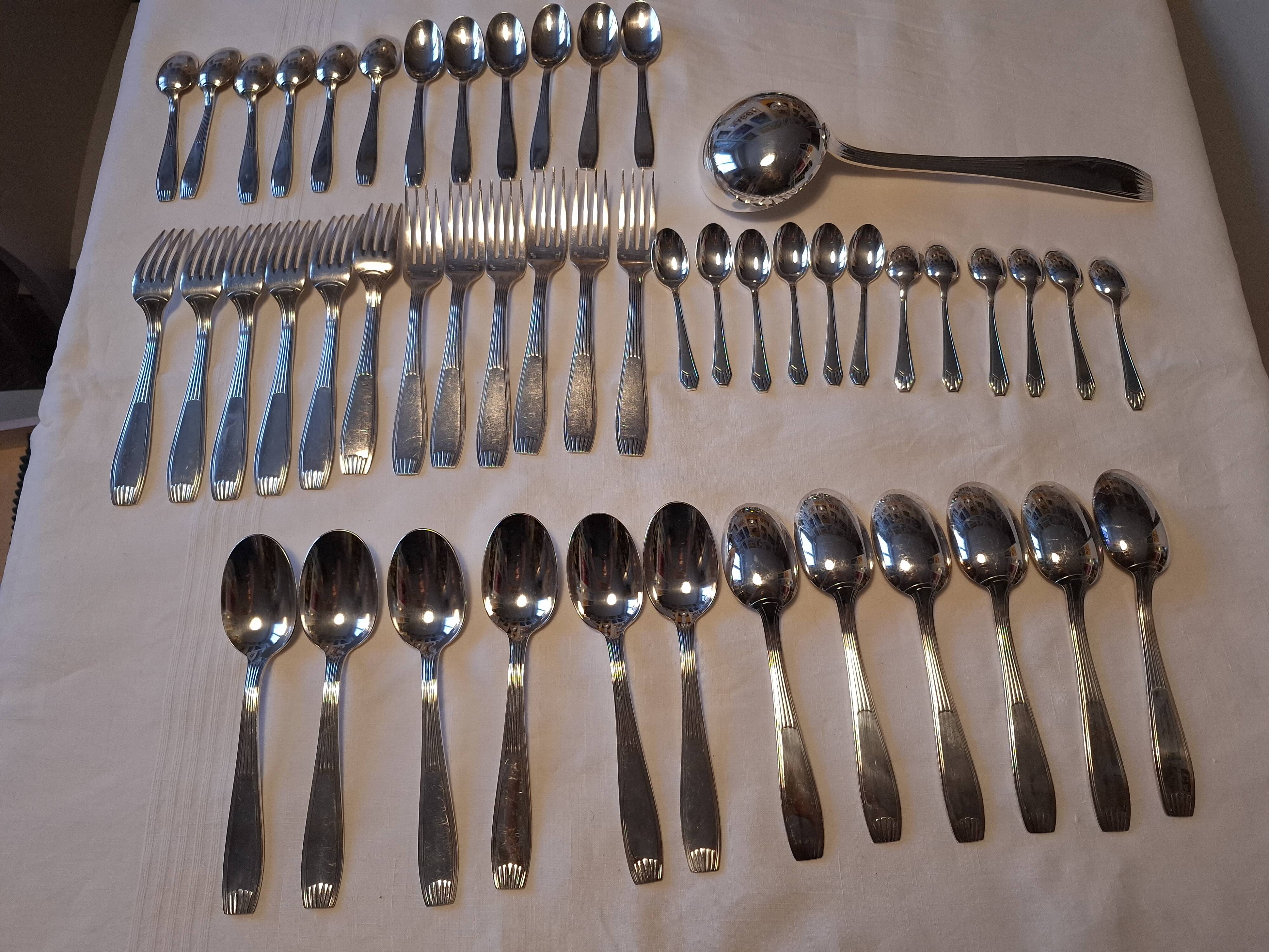 Alfemide christofle 49-piece cutlery set