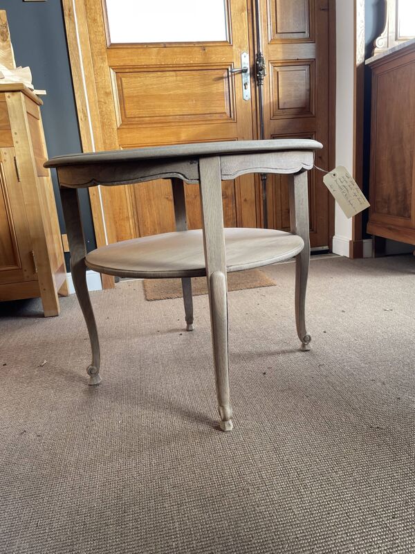 Table basse en chêne ancienne - huilée et décapé