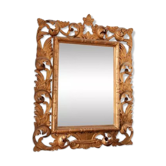 Baroque mirror with gilded wooden frame, 19th century
