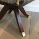 Rotating bookcase cabinet in mahogany and brass