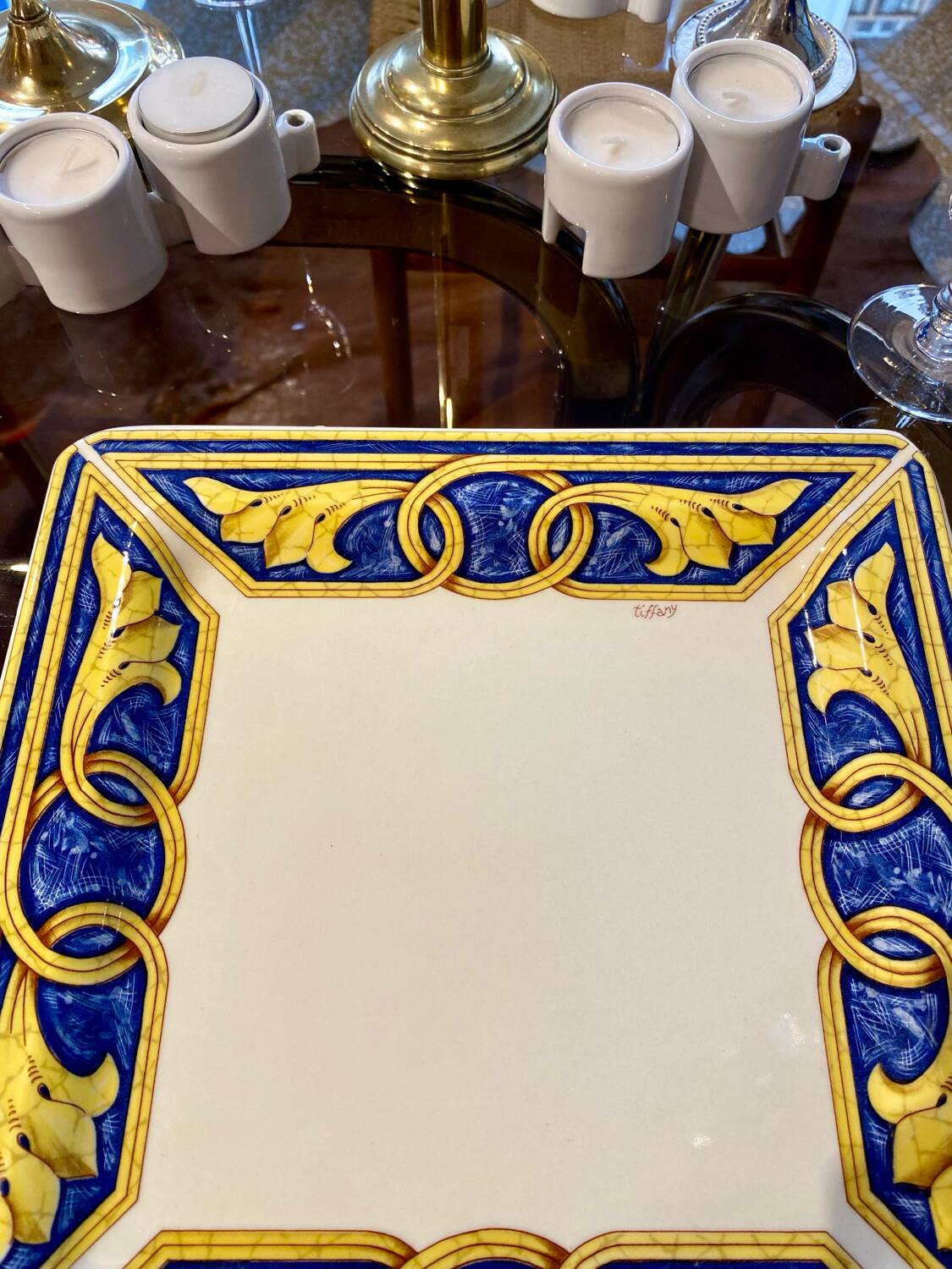 Lot de 8 assiettes Impero par Tiffany Boutique