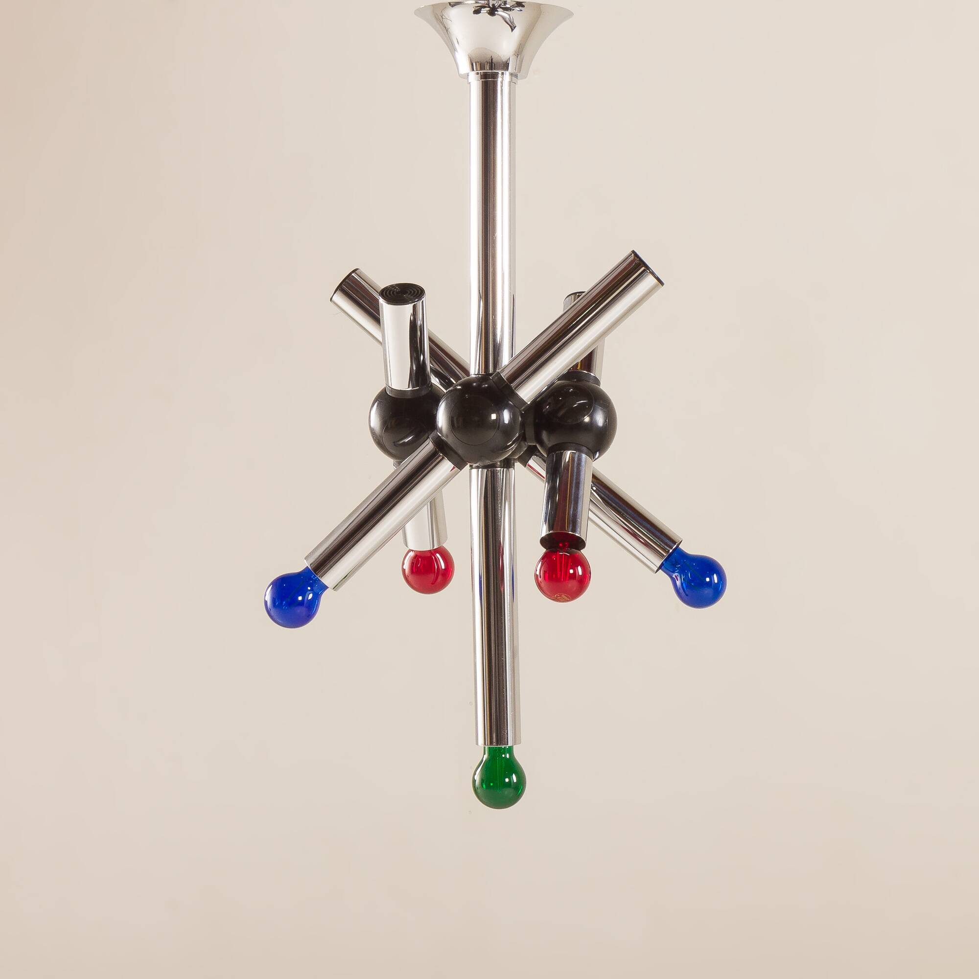 Targetti Sankey Space Age chandelier, Italy 1970s