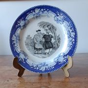 Orientalist plate U&C Sarreguemines. Gold medal 1844