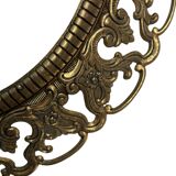 Round brass mirror from the 70s