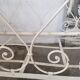 Bed, wrought iron bench