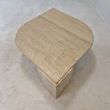 Italian travertine coffee table, 1980's