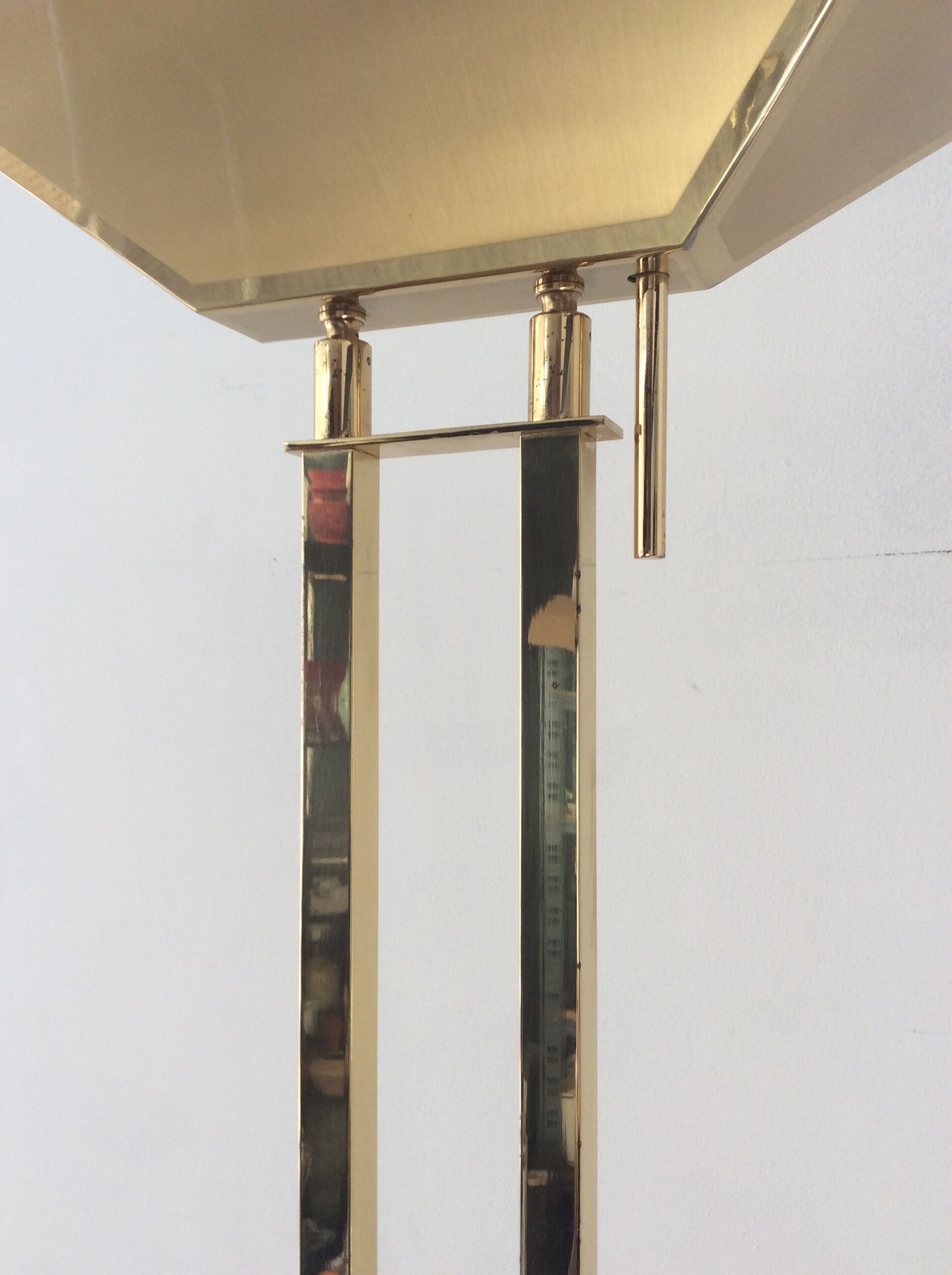 Deknudt brass floor lamp from the 70s
