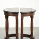 2 tables d'appoint anglaises antiques, fin du 19e siècle
