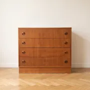 Scandinavian wooden chest of drawers, 1960s