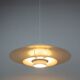 Danish vintage pendant lamp Donau by Kurt Wiborg, Jeka, 1980s
