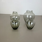 vintage 60s Set of 4 Turmalin Vases in Wilhelm Wagenfeld STYLE | Germany BAUHAUS