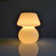 mushroom night light opal glass white Italy 80's 1980