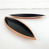 Pair of scandinavian copper cups or bowls ystad metall, design gunnar ander, sweden