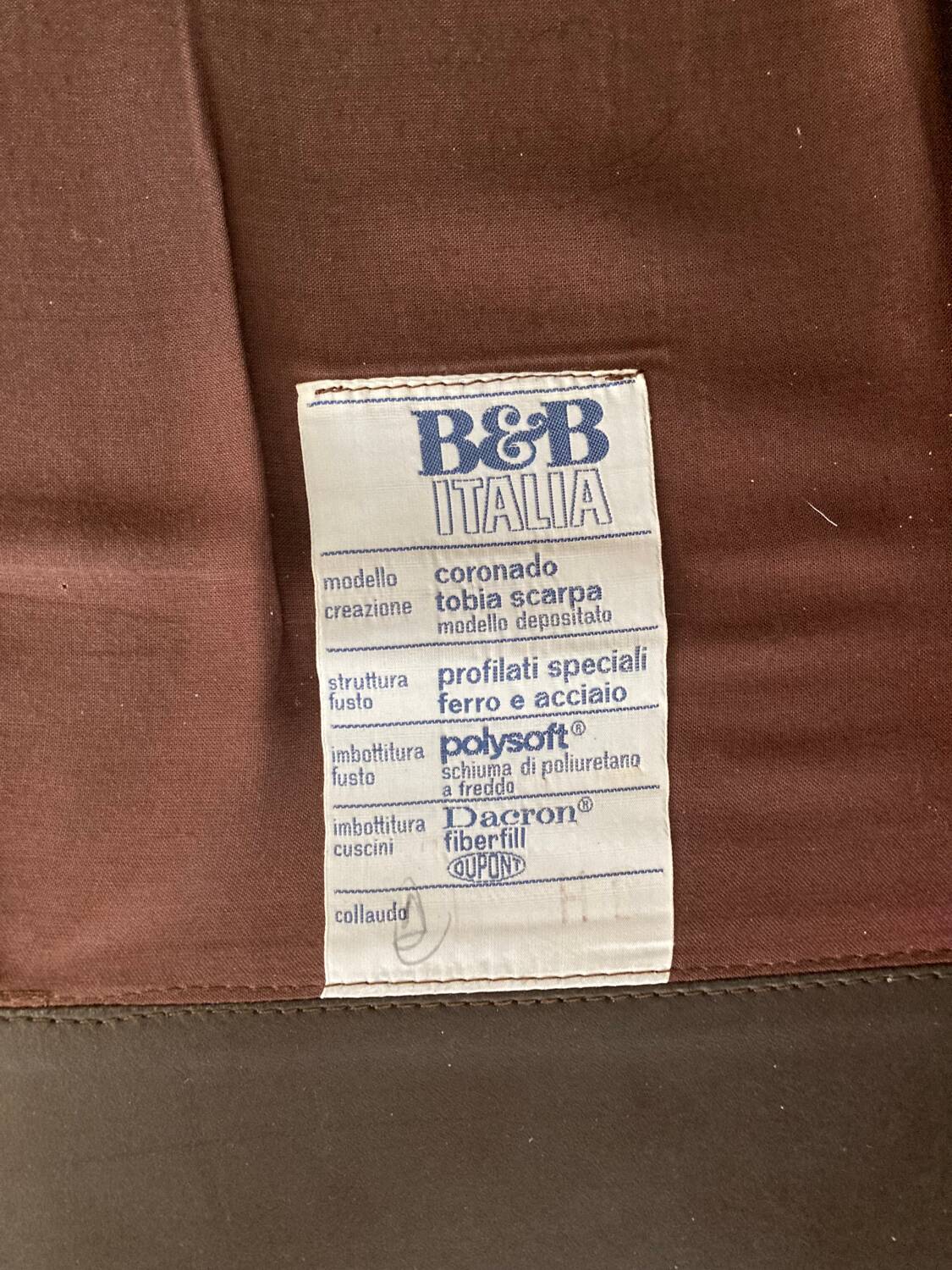 Italian leather armchair