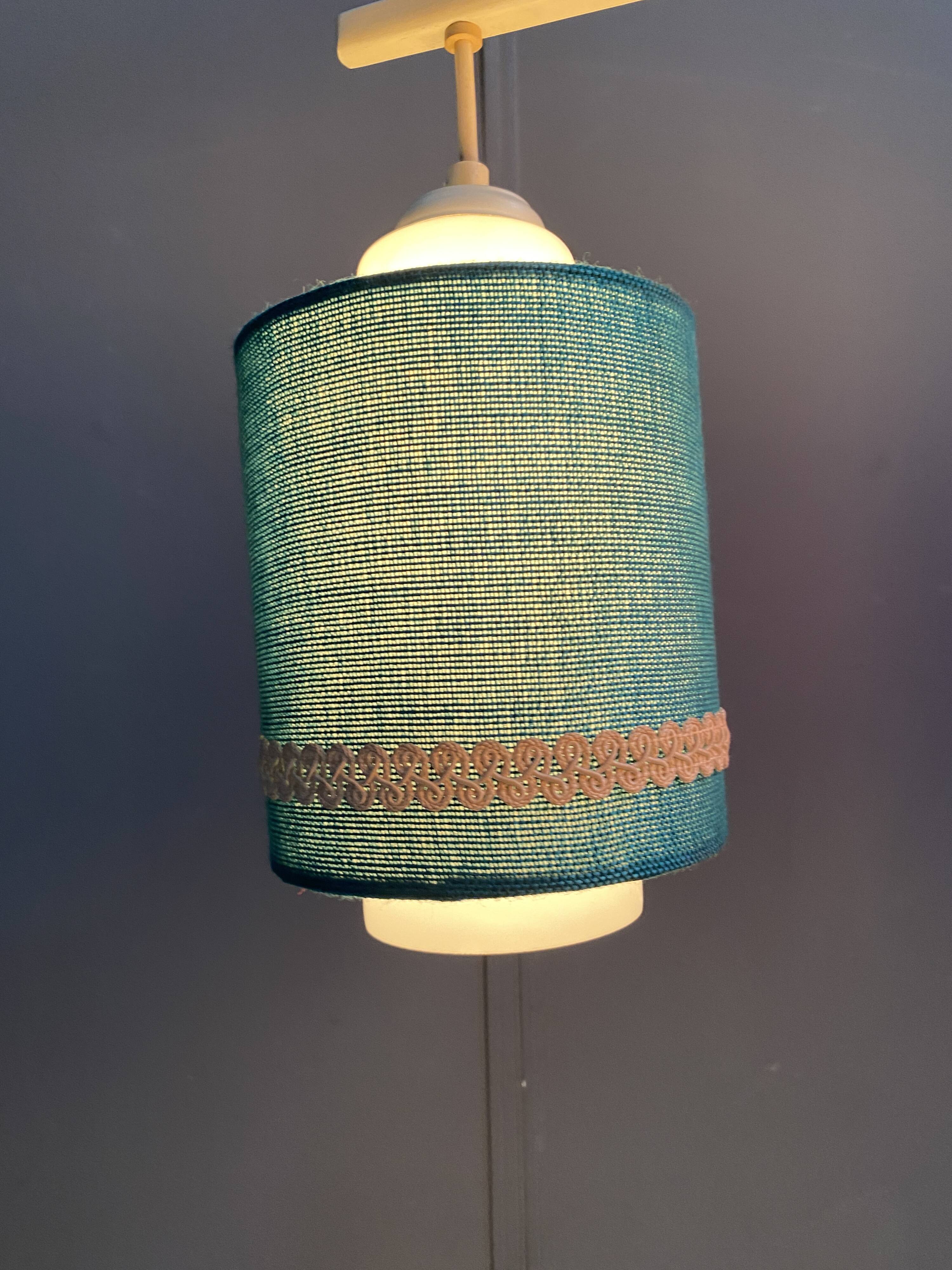 Pendant lamp 3 colorful shades 1960s