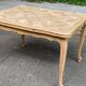 Renovated Louis XV extendable dining table in solid oak 120-200cm