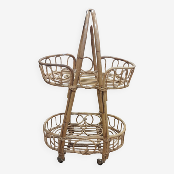 Rattan trolley