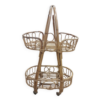 Rattan trolley