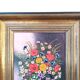 Bouquet de fleurs, huile sur toile
