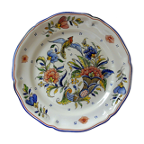 Desvres earthenware plate decorated in Rouen