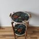 Pedestal table, round side table with serving trays