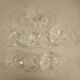 6 old glass champagne glasses