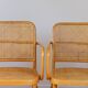 Set of 4 wooden and cane chairs model Prague 811 by Josef Hoffmann