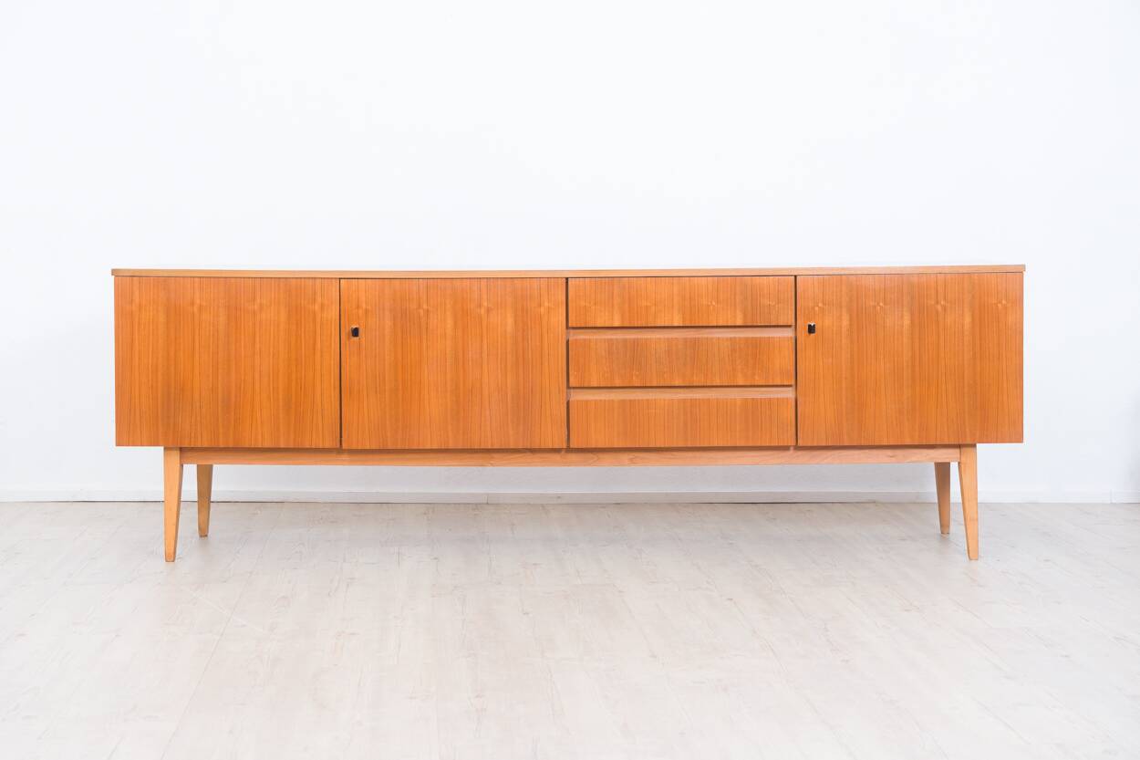 1960s walnut grand buffet, manufacturer Royal Sweden.
