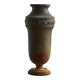 Wabi-Sabi patinated metal Art Deco vase