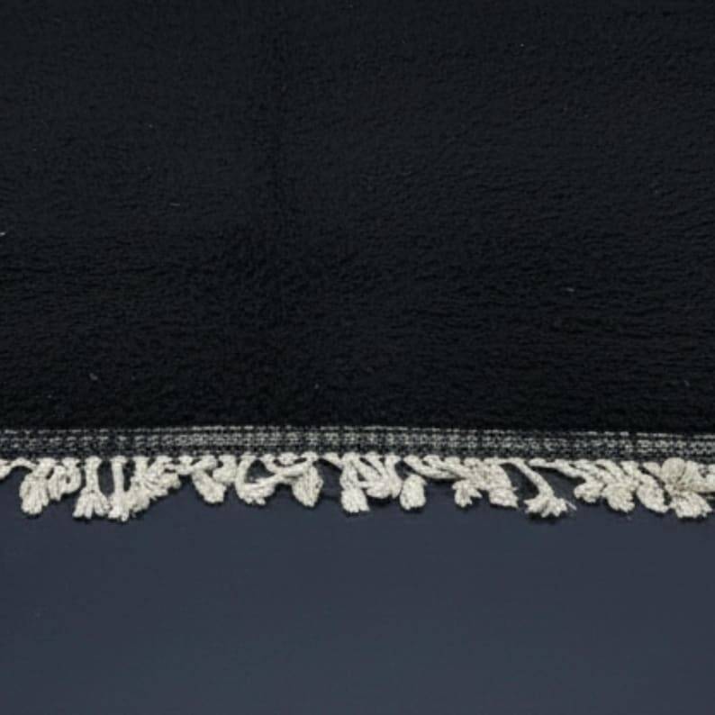 Black Berber wool rug 200cmx300cm