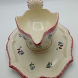 Saucière en faience de Gien model Lorraine